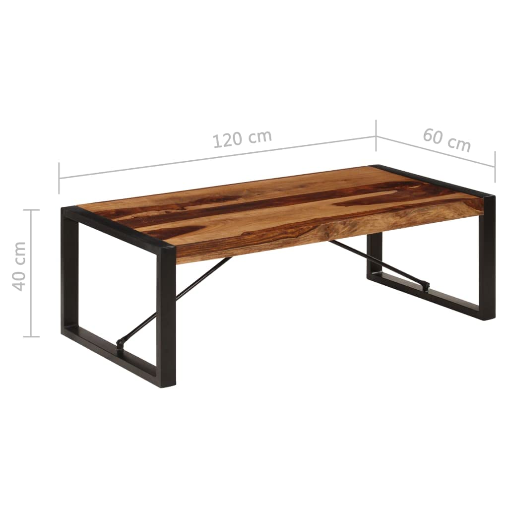 47.2"x23.6"x15.7" Solid Sheesham Wood Coffee Table C190