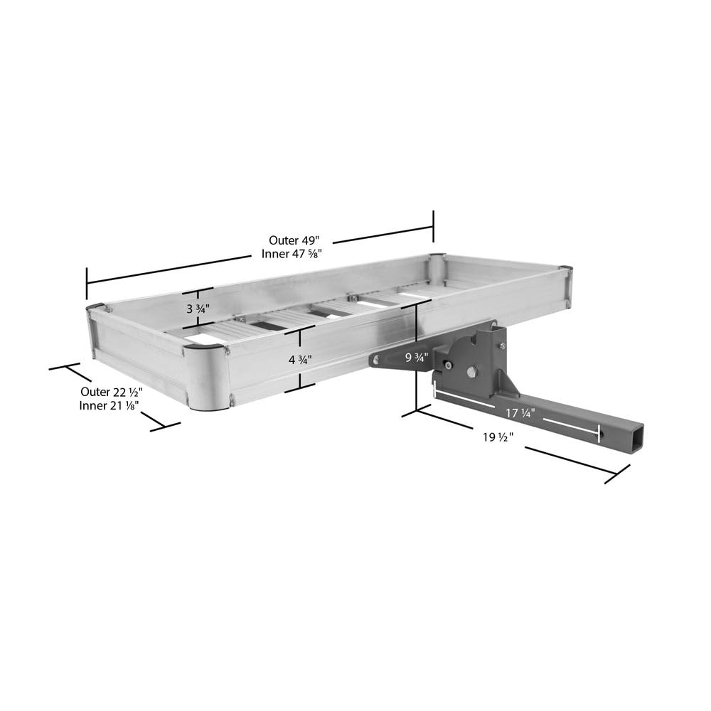 Aluminum Folding Hitch Cargo Carrier 500 lb K930847