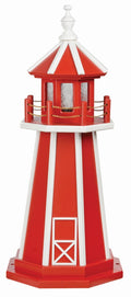Cardinal Red and White Hybrid Lighthouse E317
