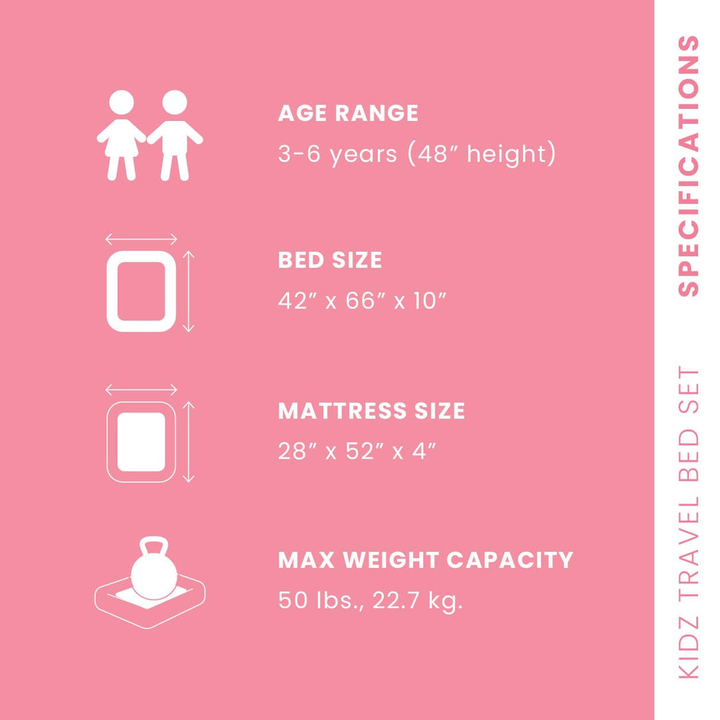 Inflatable Travel Bed Set with Hand Pump and Carry Bag R541682