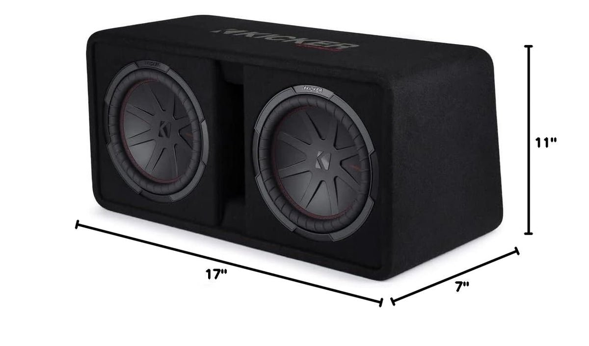 Dual 12" Subwoofer Enclosure with Amp Kit E920