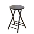 Folding Stool Round Wooden Board F360652