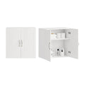 White Wall Storage Cabinet with Adjustable Shelf S494128