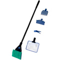5 in 1 Aquarium Cleaning Kit with Algae Scraper Gravel Rake Fish Net and Brush R134532