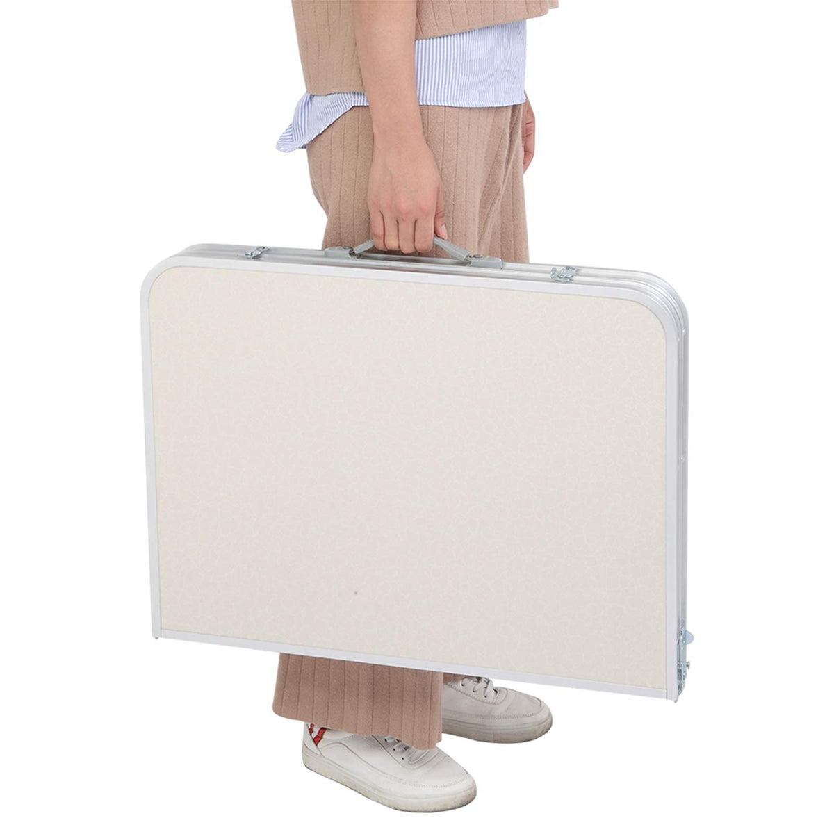 Folding Picnic Table 3FT Portable Camping Table White I8001