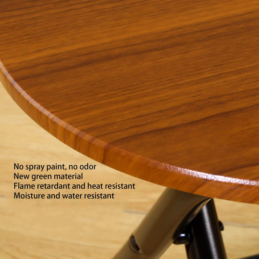 Folding Stool Round Wooden Board F360652