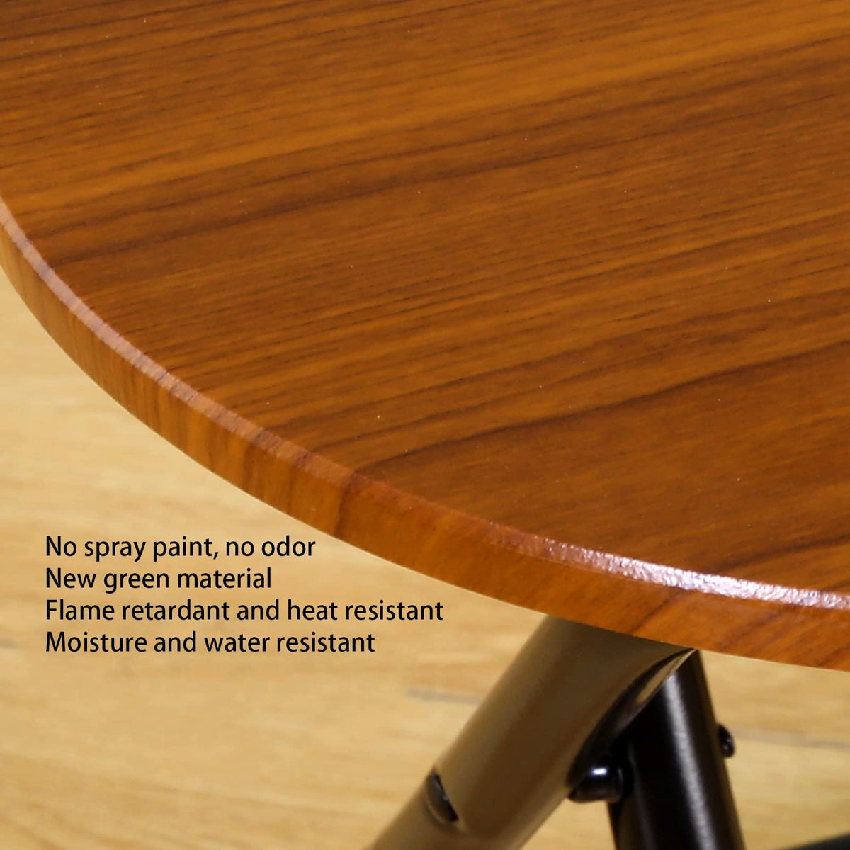 Folding Stool Round Wooden Board F360652