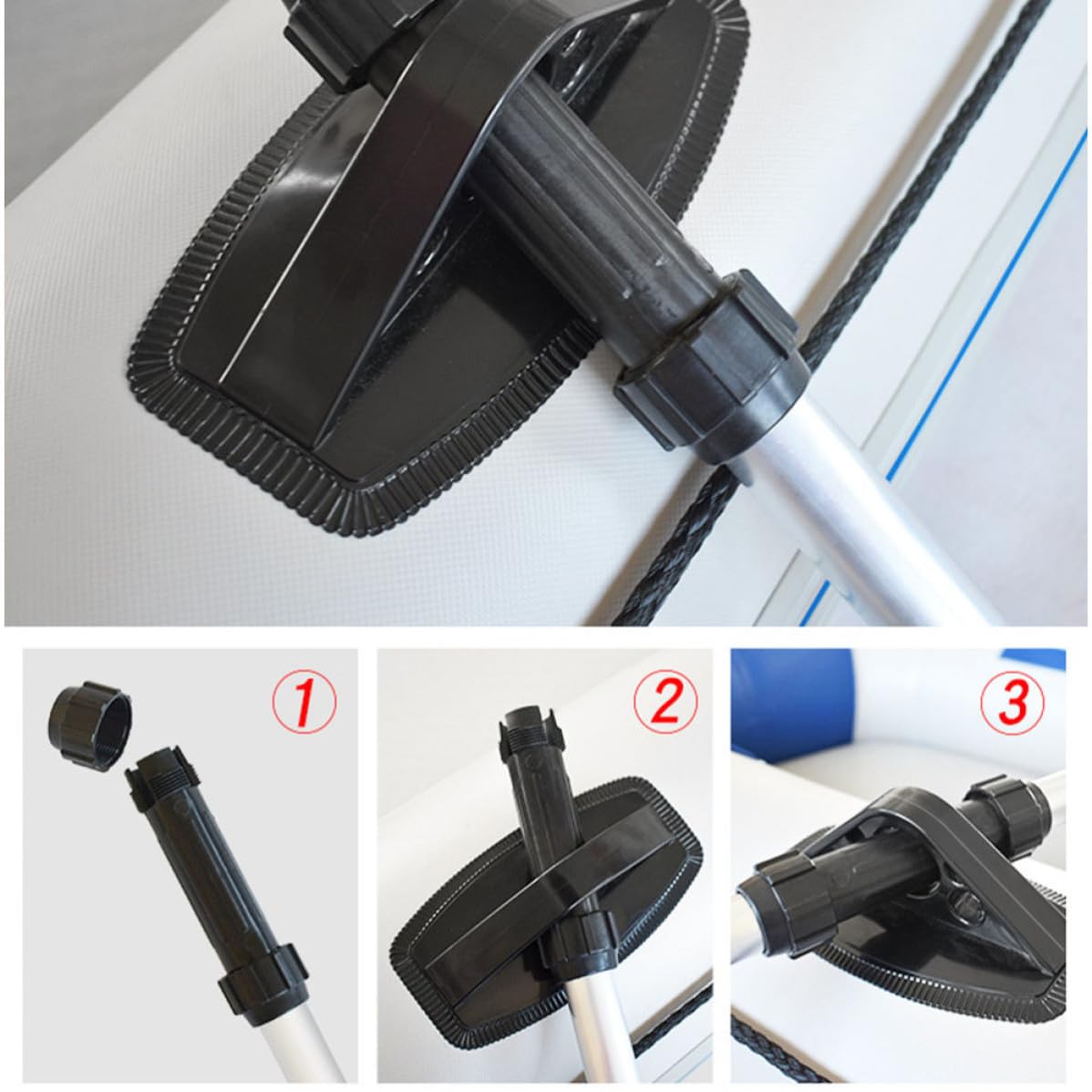 2pcs Kayak Paddle Set Aluminum Alloy Telescopic Shaft N142