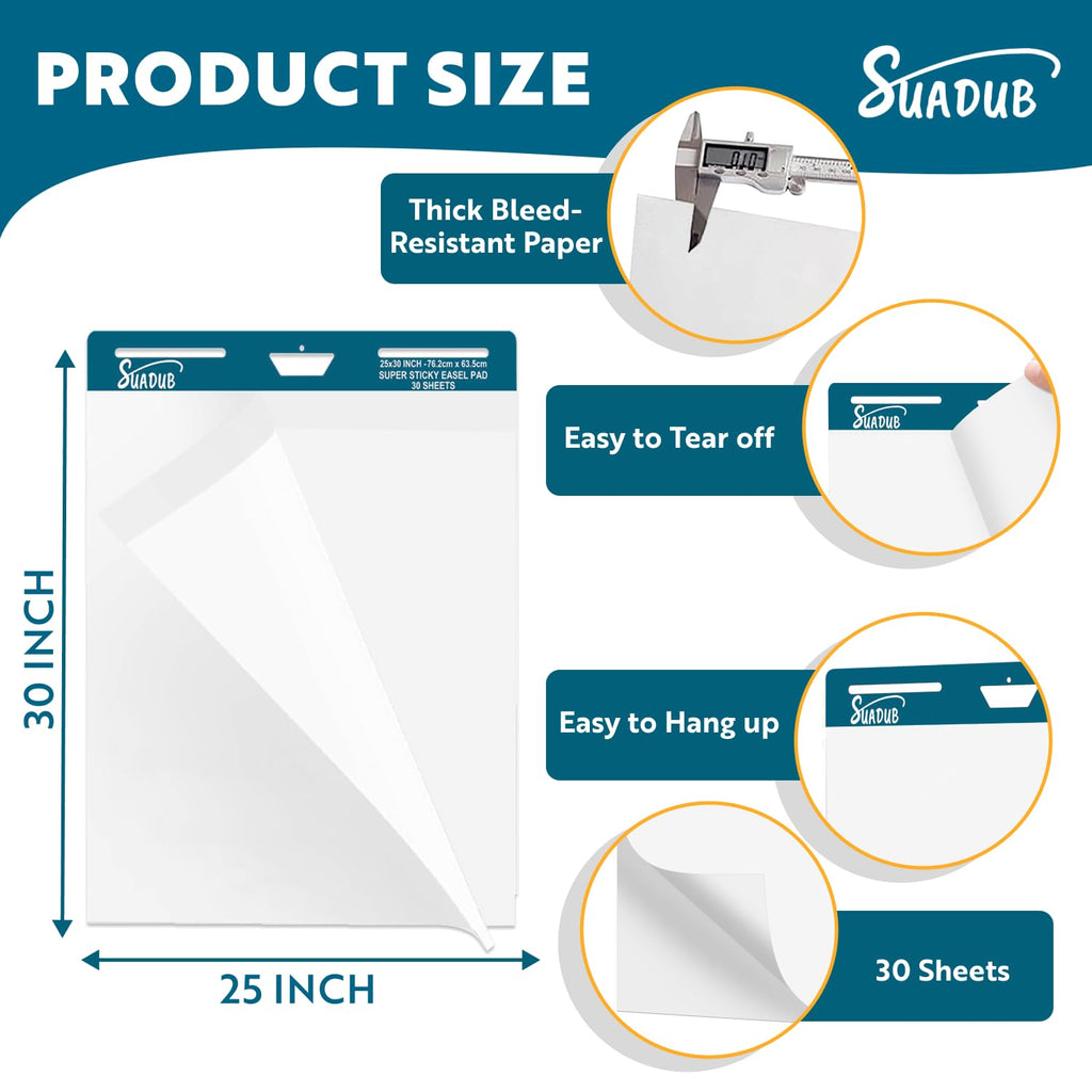 Sticky Easel Pad 25 x 30 Inches 30 Sheets 10 Pads S79234