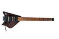 Clear Black HSH Headless Travel Guitar with Hard Case E597