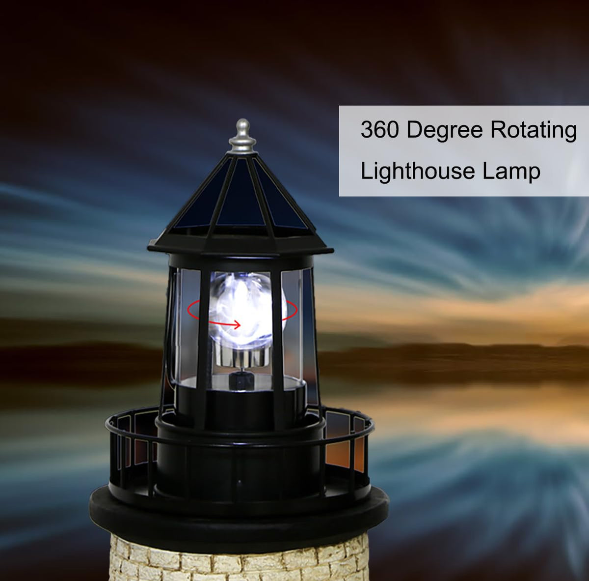 Solar Powered Lighthouse P5703
