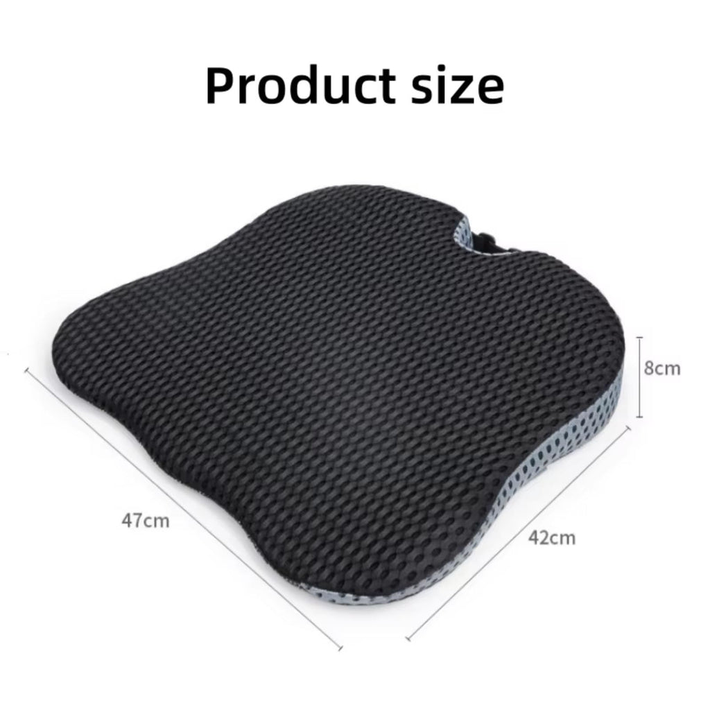 Grey Memory Foam Car Seat Booster Cushion B999