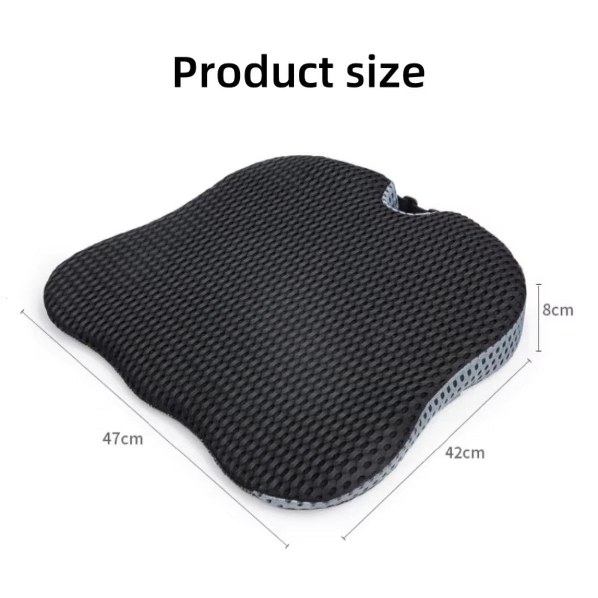 Grey Memory Foam Car Seat Booster Cushion B999