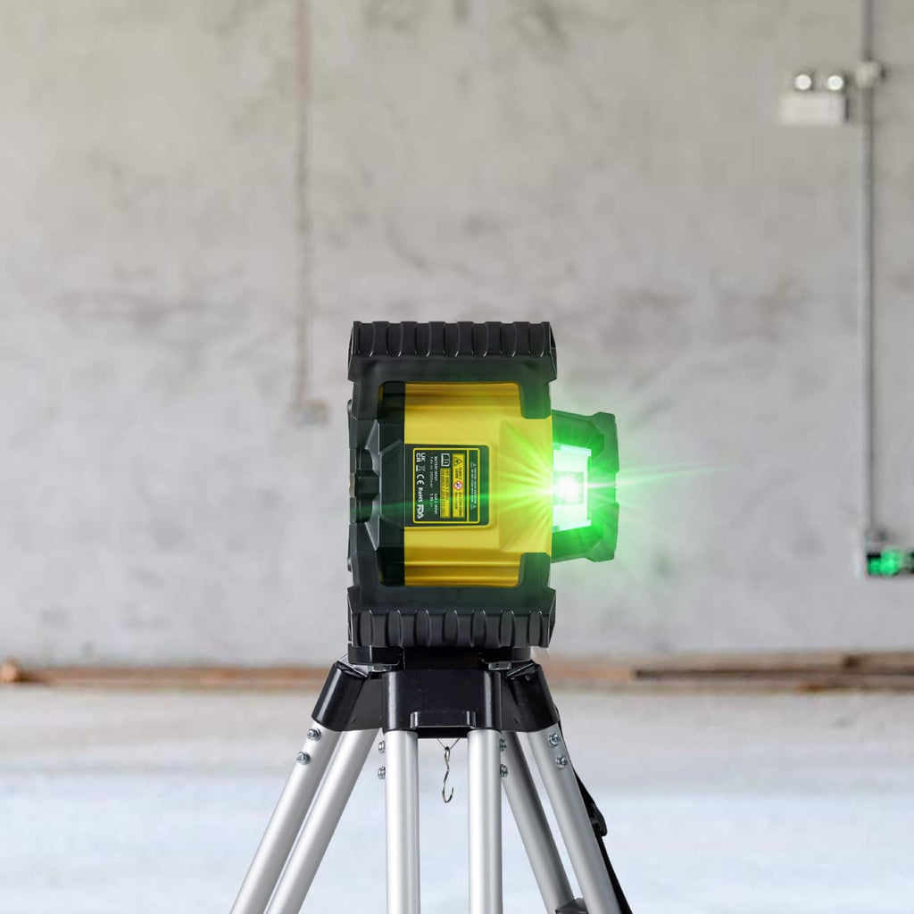 Green Self-Leveling Rotary Laser Level Kit with Tripod O8584