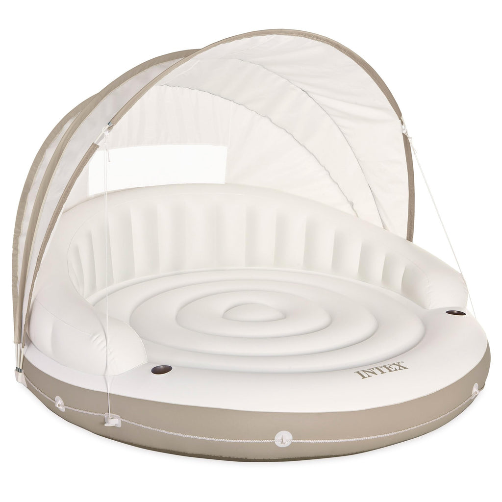 Inflatable Pool Float with Detachable Sunshade C665728