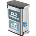 13 Gallon Stainless Steel Diaper Pail Q6551