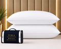 King Size White Microfiber Bed Pillows Set of 2 B933500