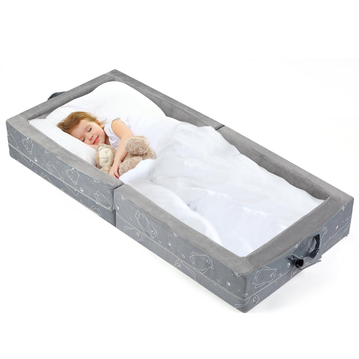 Portable Foldable Soft Foam Toddler Travel Bed V213462