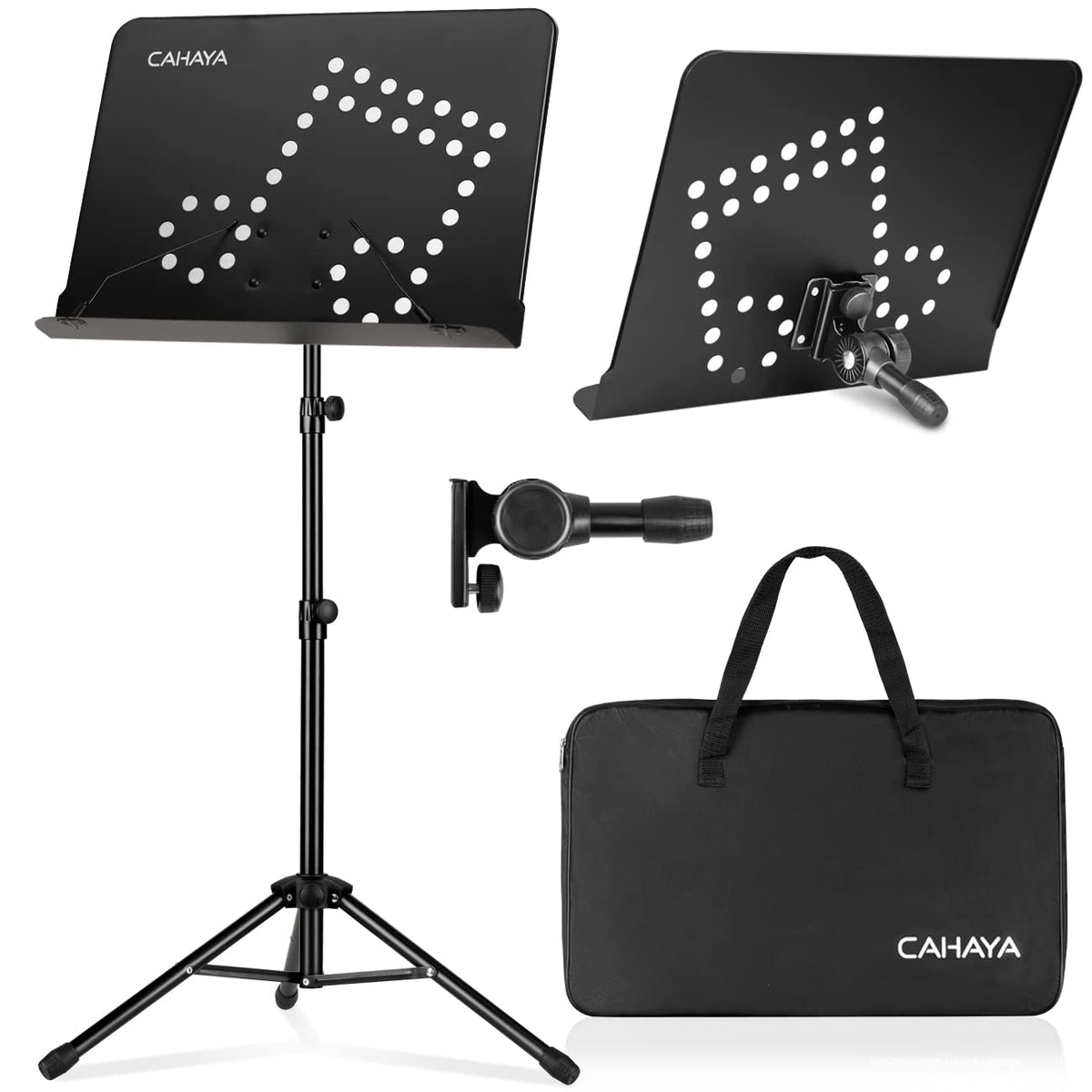 Adjustable Metal Sheet Music Stand with Carry Bag O321330
