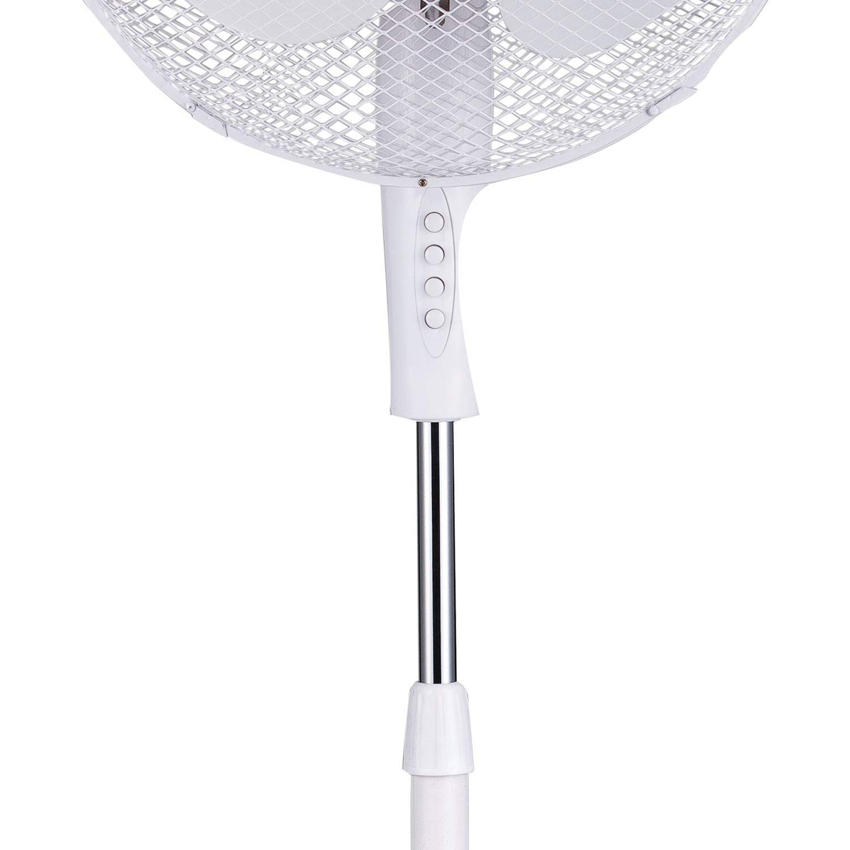 White 16-inch 3-Speed Oscillating Stand Fan N208