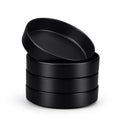 Black Ceramic Pasta Bowls Set of 4 G791