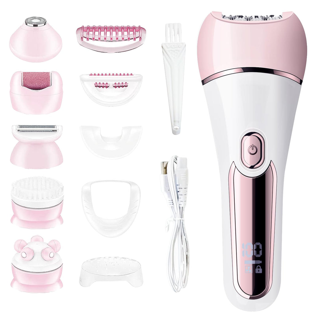 6 in 1 IPX7 Waterproof Rechargeable Epilator H26492