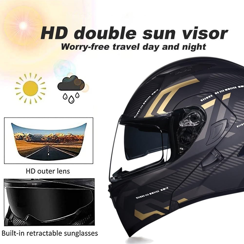 DOT Approved Flip Up Full Face Modular Motorcycle Helmet M4322