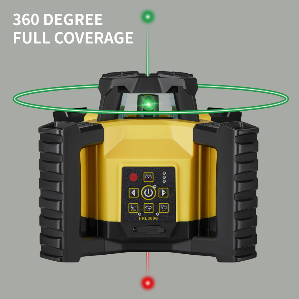 Green Self-Leveling Rotary Laser Level Kit with Tripod O8584