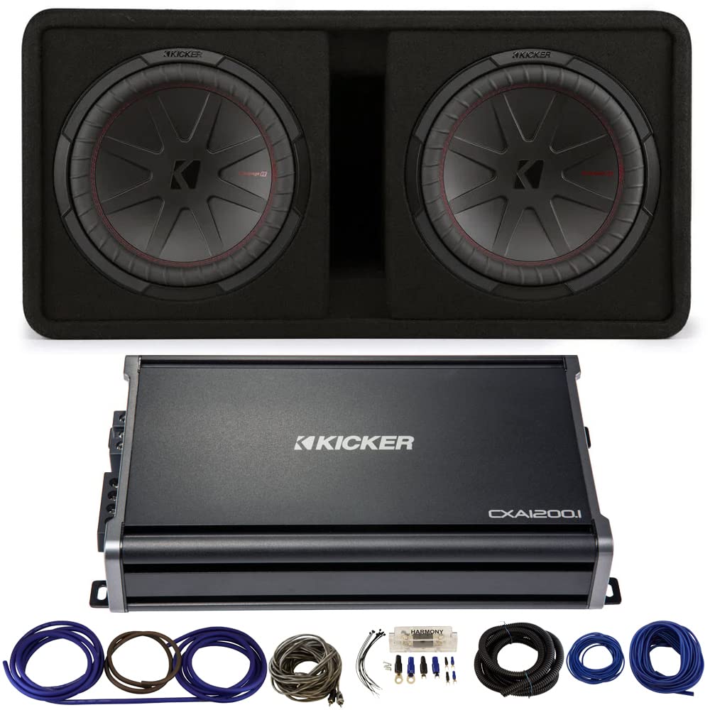 Dual 12" Subwoofer Enclosure with Amp Kit E920