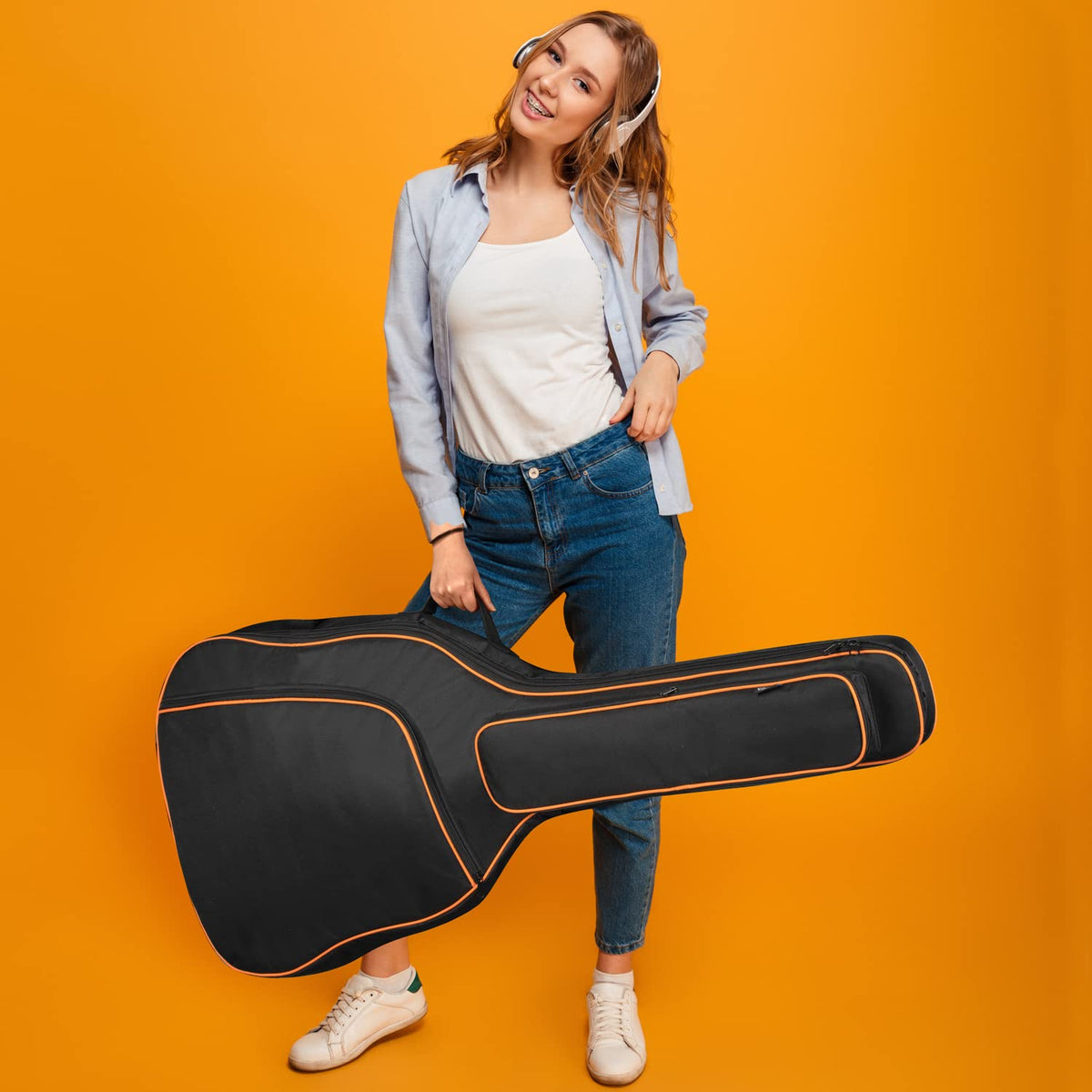 44 Inch Guitar Bag with Adjustable Shoulder Strap R3459