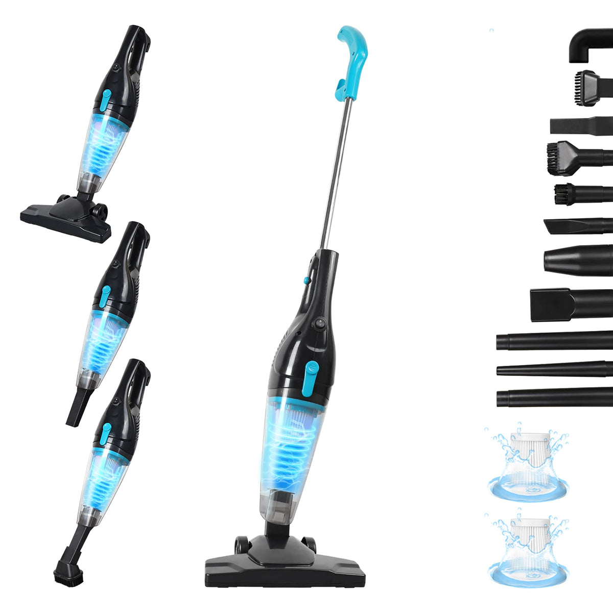Corded 15KPa Bagless Stick Vacuum Cleaner H273485