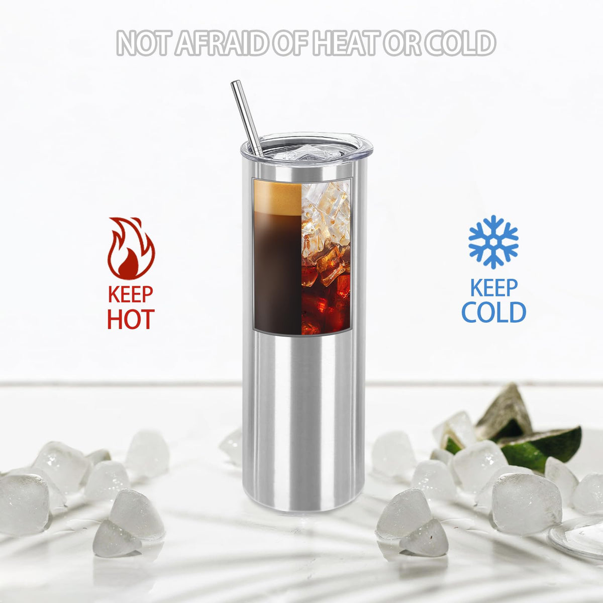 16 Pack 20oz Stainless Steel Insulated Tumblers with Lid and Straw J826