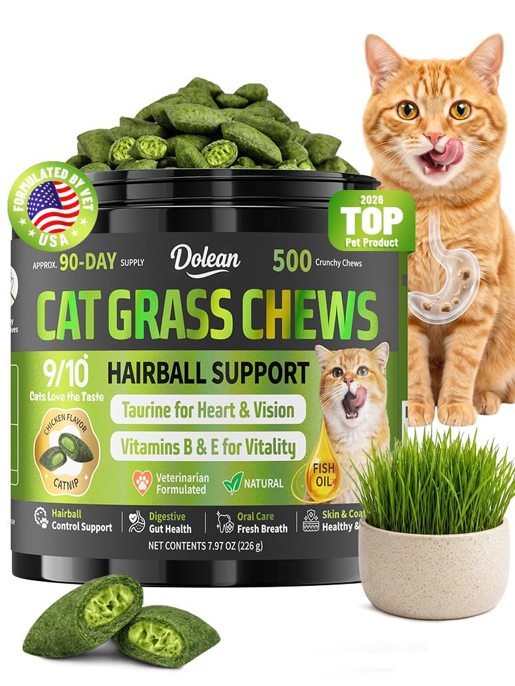 Cat Grass Treats Hairball Treatment for Cats I3173