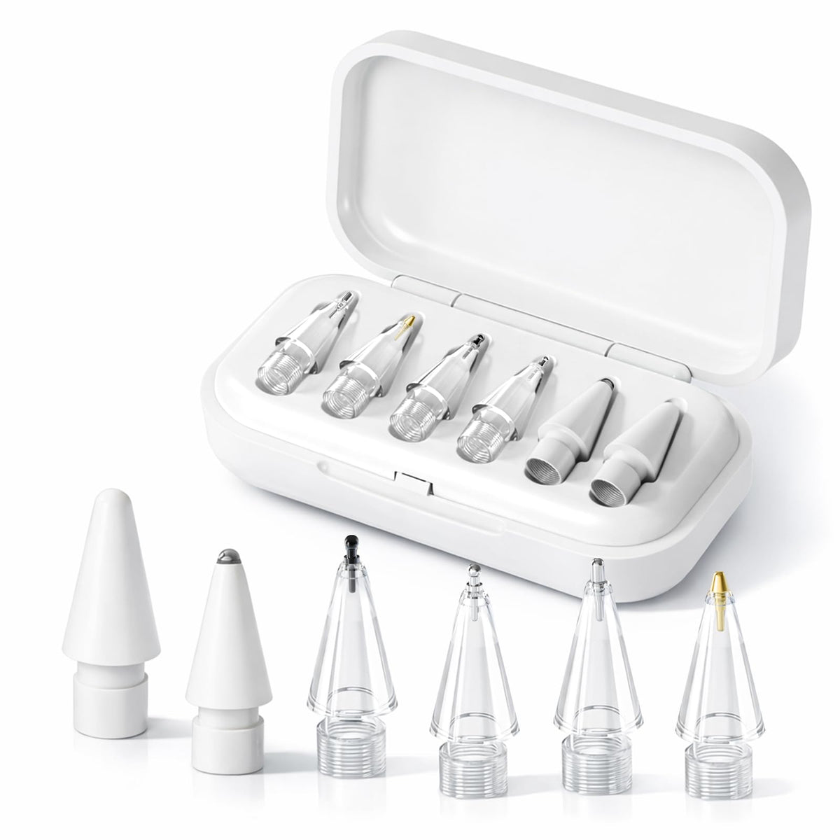 6 Pack White Pencil Tips for Apple Pencil J3905