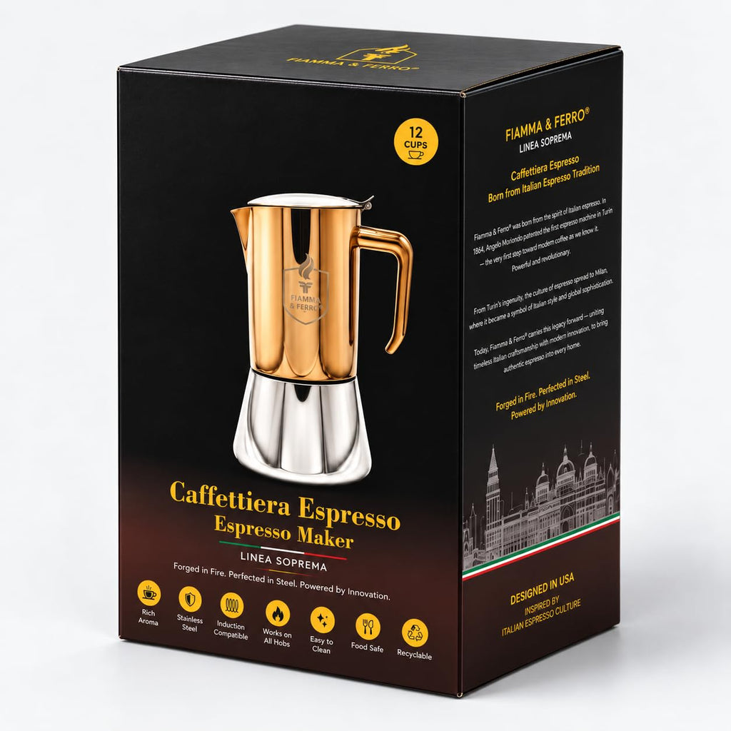 12-Cup Stainless Steel Moka Pot Q72165