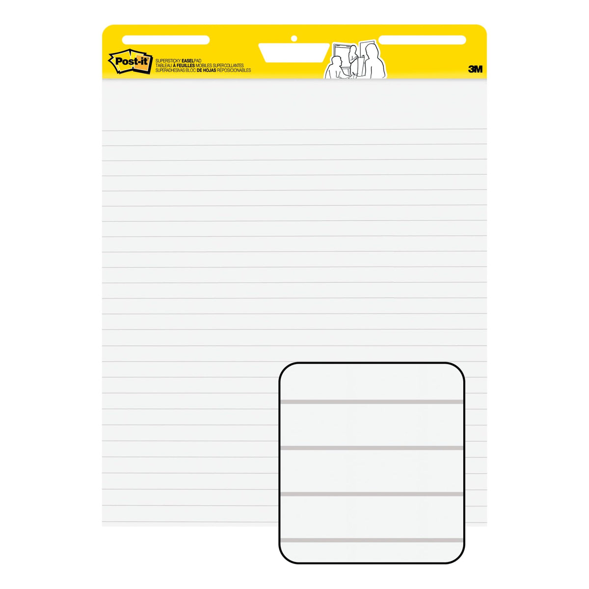 Lined Easel Pad, 25 in x 30 in, 30 Sheets C4022