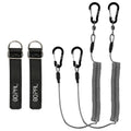 Heavy Duty Kayak Paddle Leash, Retractable Fishing Rod Tether, 2 Pack N905