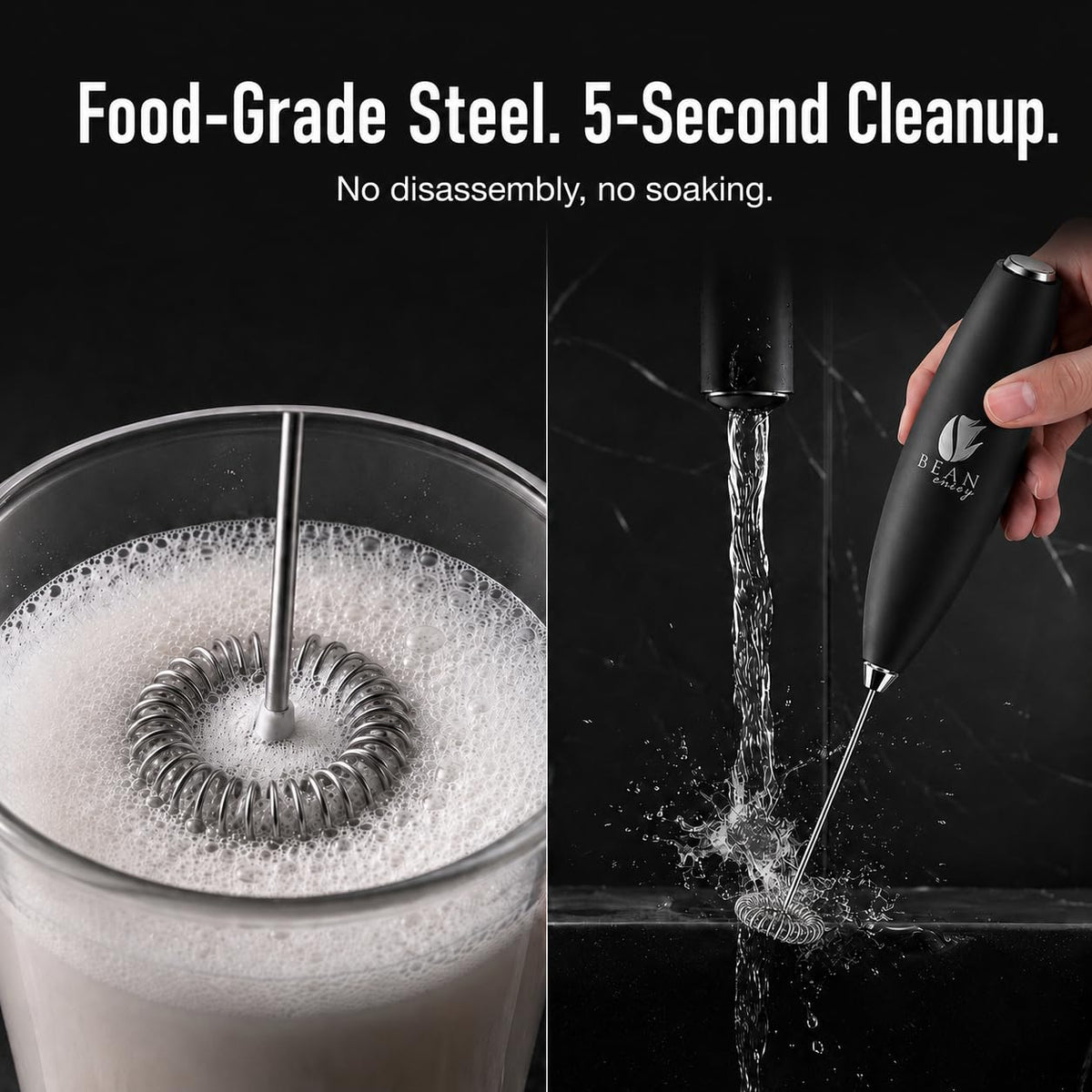 Black Handheld Milk Frother R31332