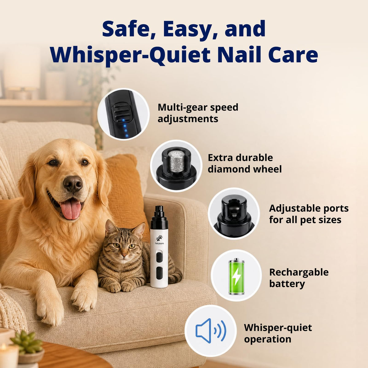 Whisper Quiet Pet Nail Grinder R19338