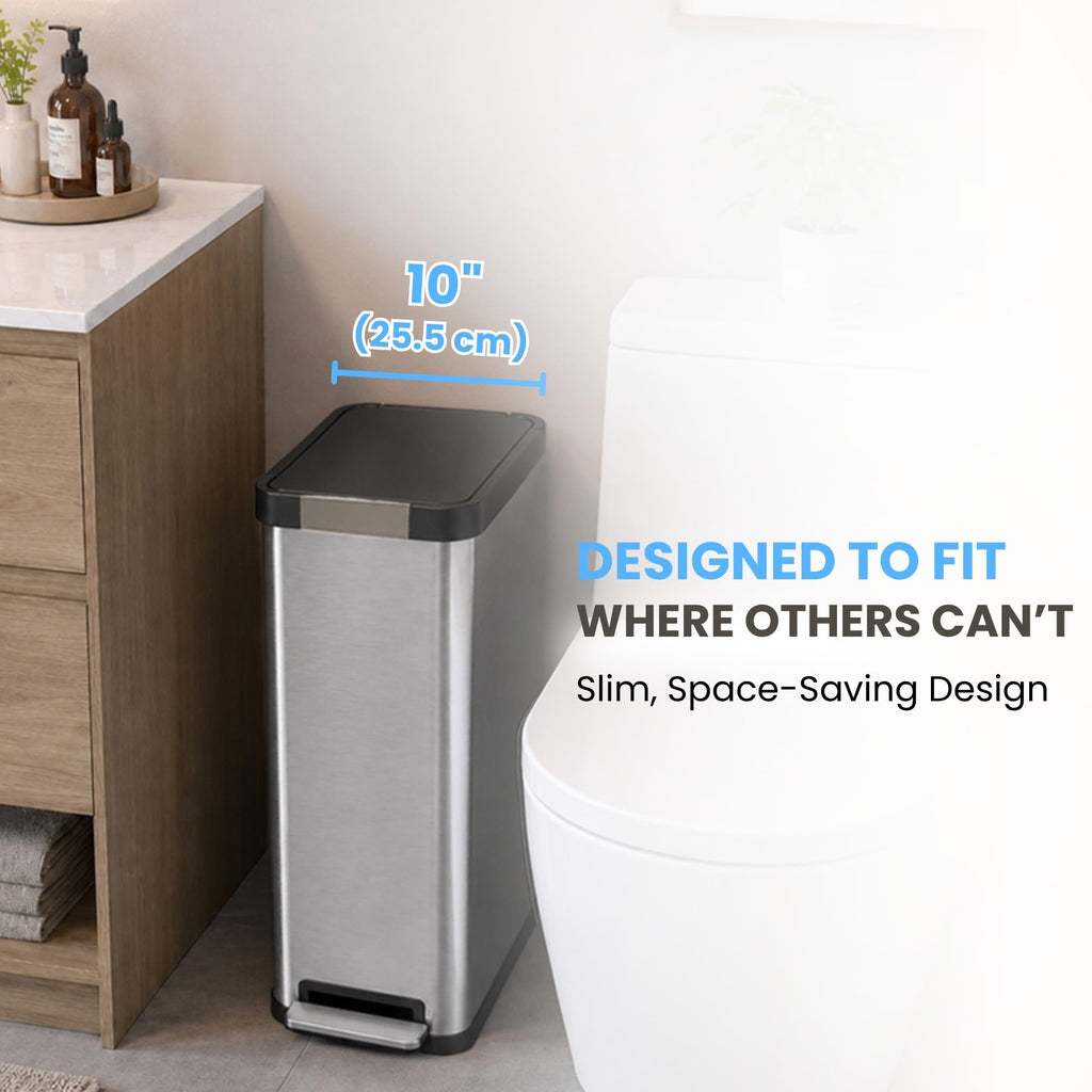 13 Gallon Stainless Steel Diaper Pail Q6551