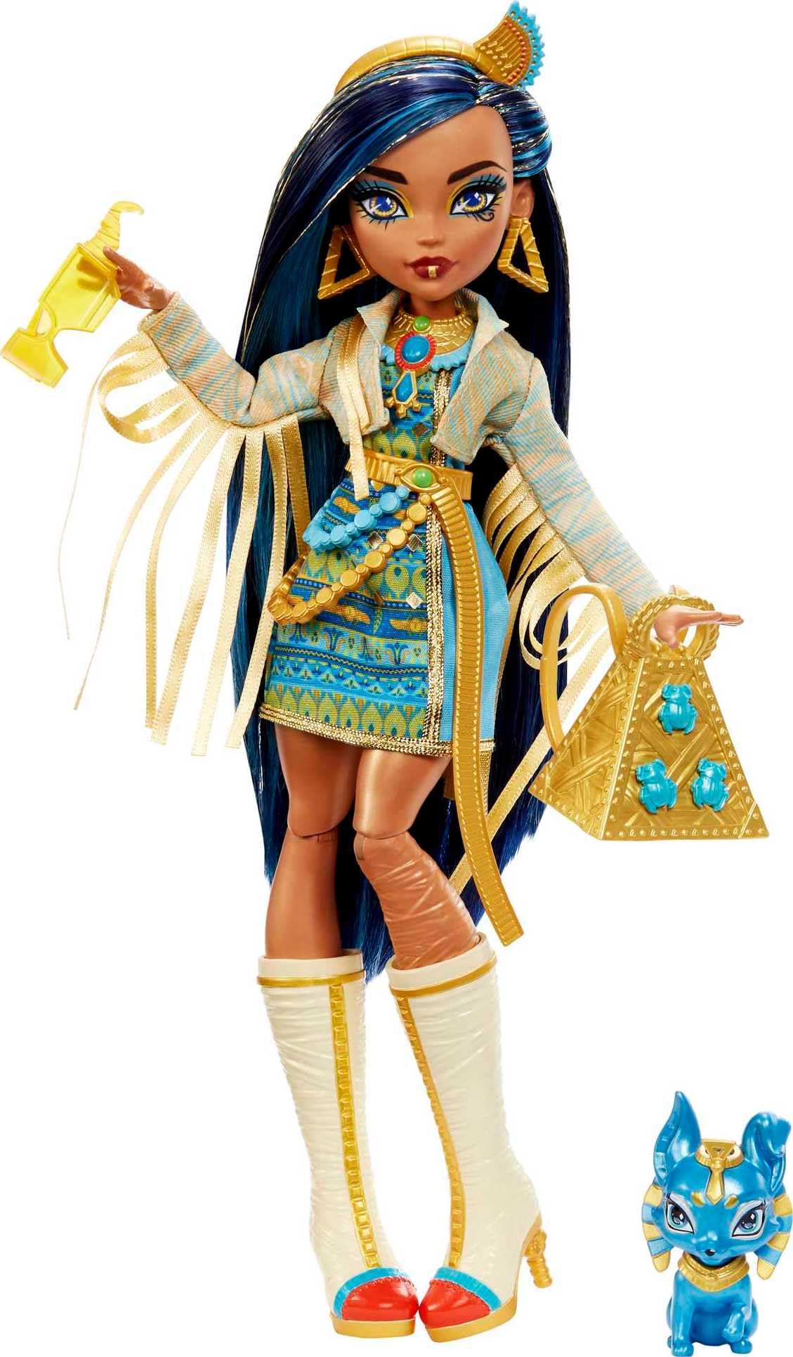 Monster High Doll with Blue Streaked Hair and Fashion Accessories U51760