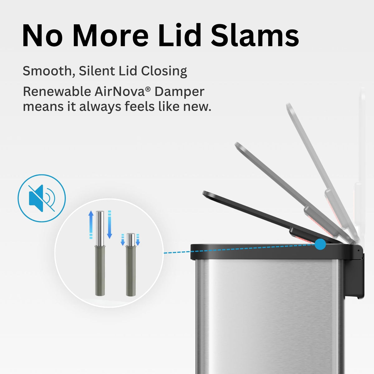 13 Gallon Stainless Steel Diaper Pail Q6551