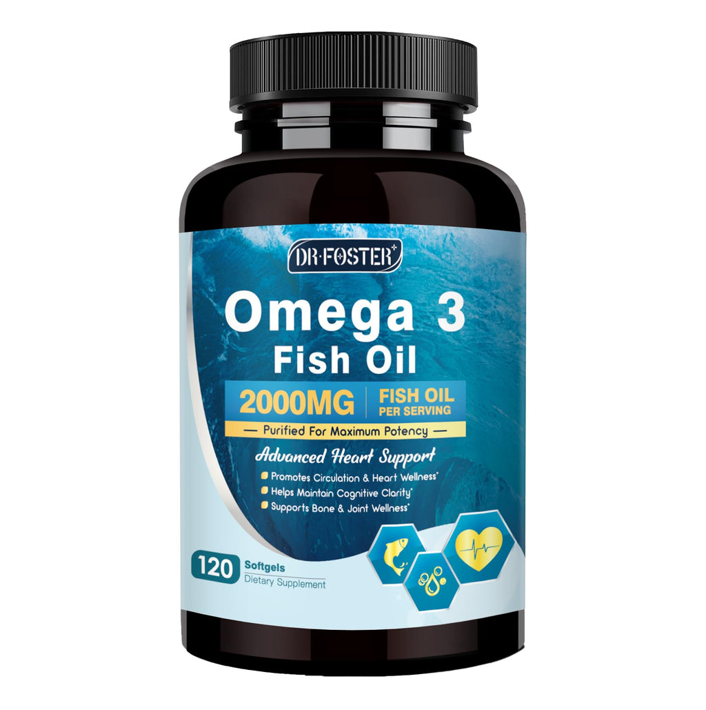 Omega-3 Fish Oil 2000mg 120 Softgels D3657
