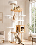 70" Wood Cat Tree for Large Cats U873