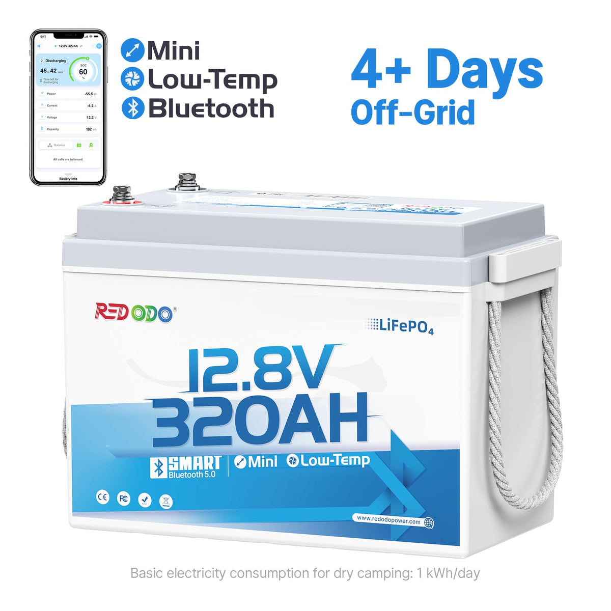 12V 320Ah LiFePO4 Battery Q910