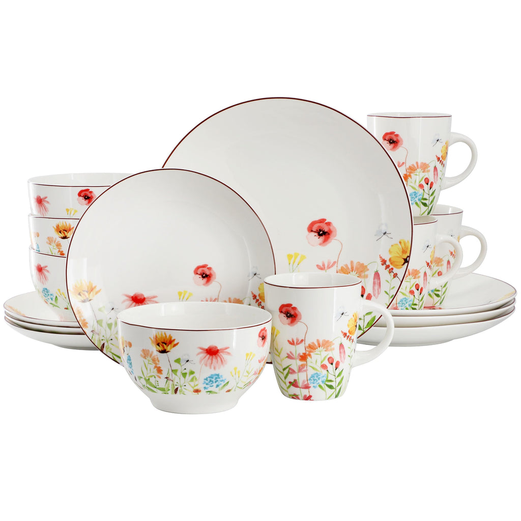 16 Piece Porcelain Dinnerware Set M998
