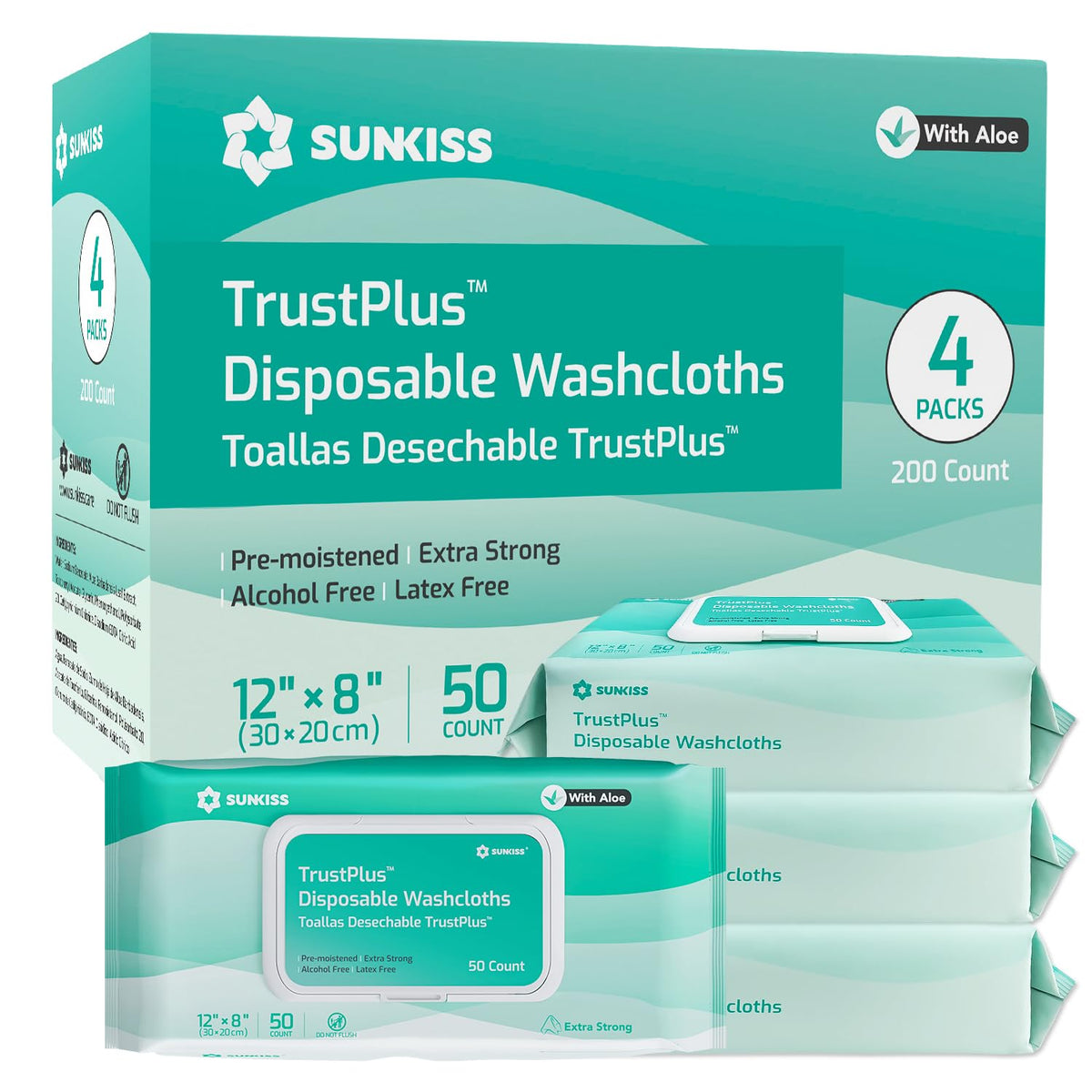 Adult Diapers XSmall 15 Count & Wet Wipes 8" x 12" 200 Count Bundle A283