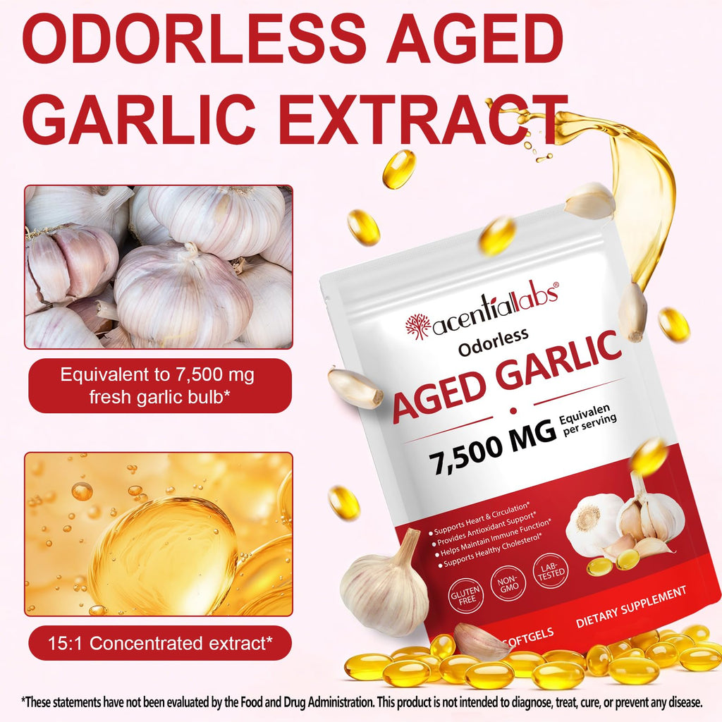 500mg Odorless Garlic Softgels B43138