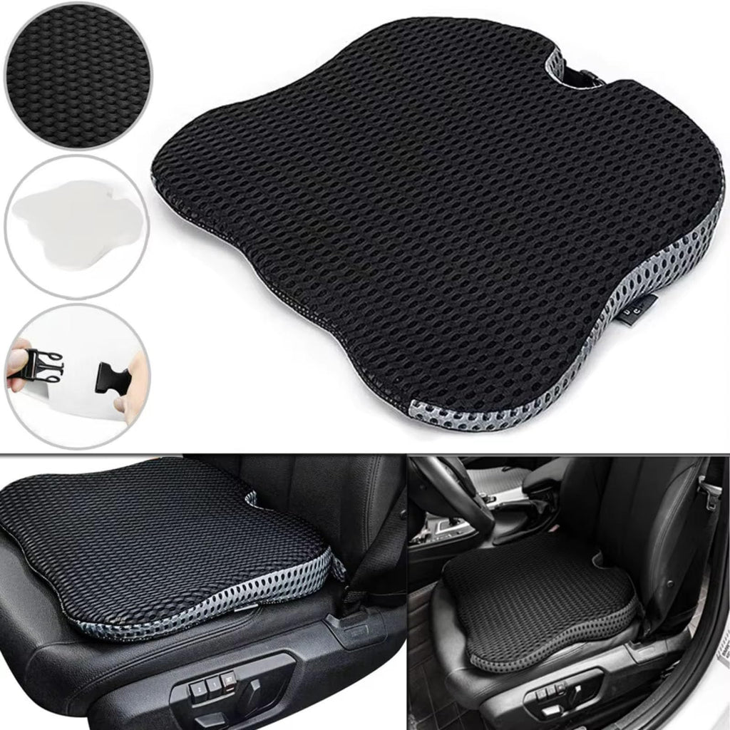 Grey Memory Foam Car Seat Booster Cushion B999