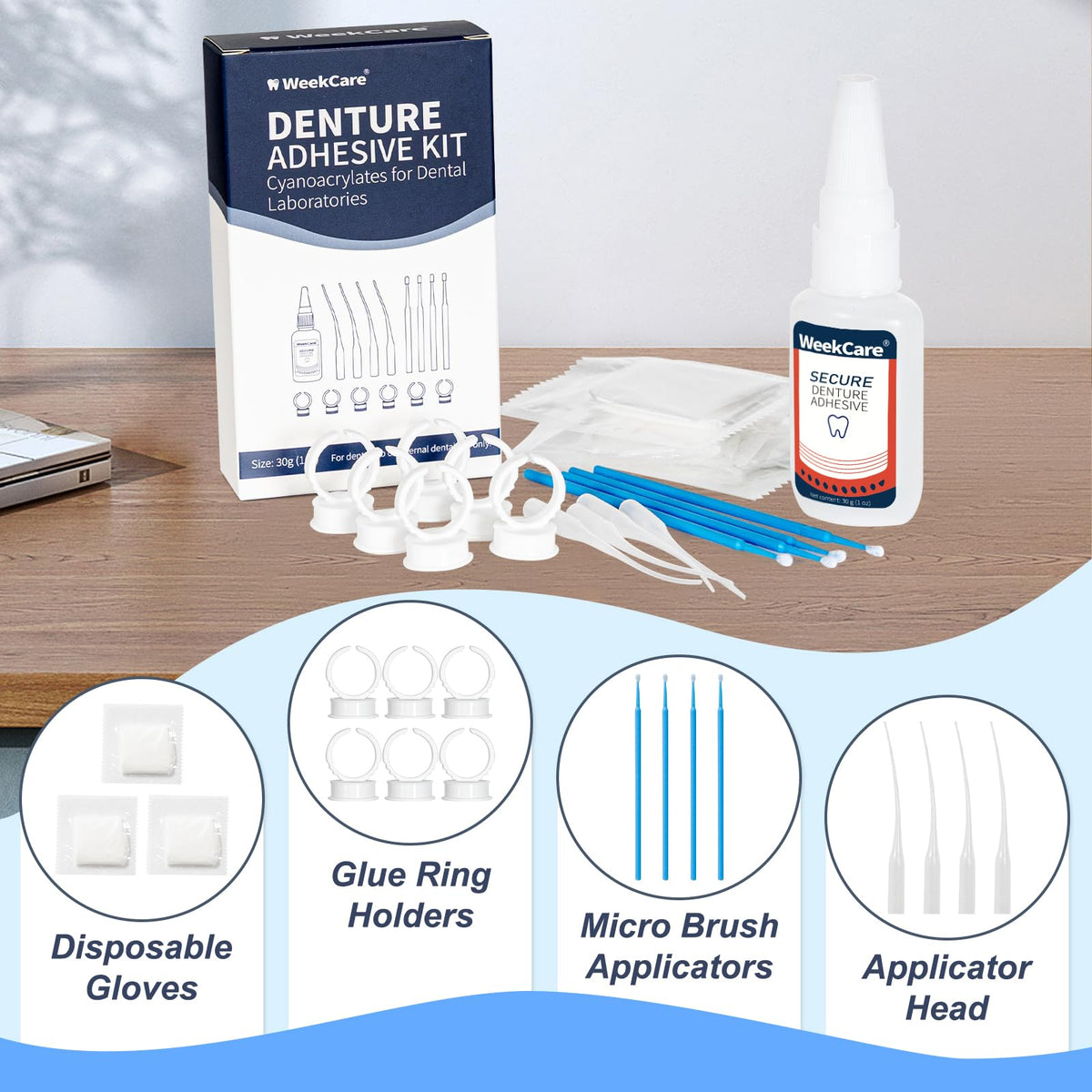 Denture Repair Glue 1oz Fast-Setting Adhesive L335813